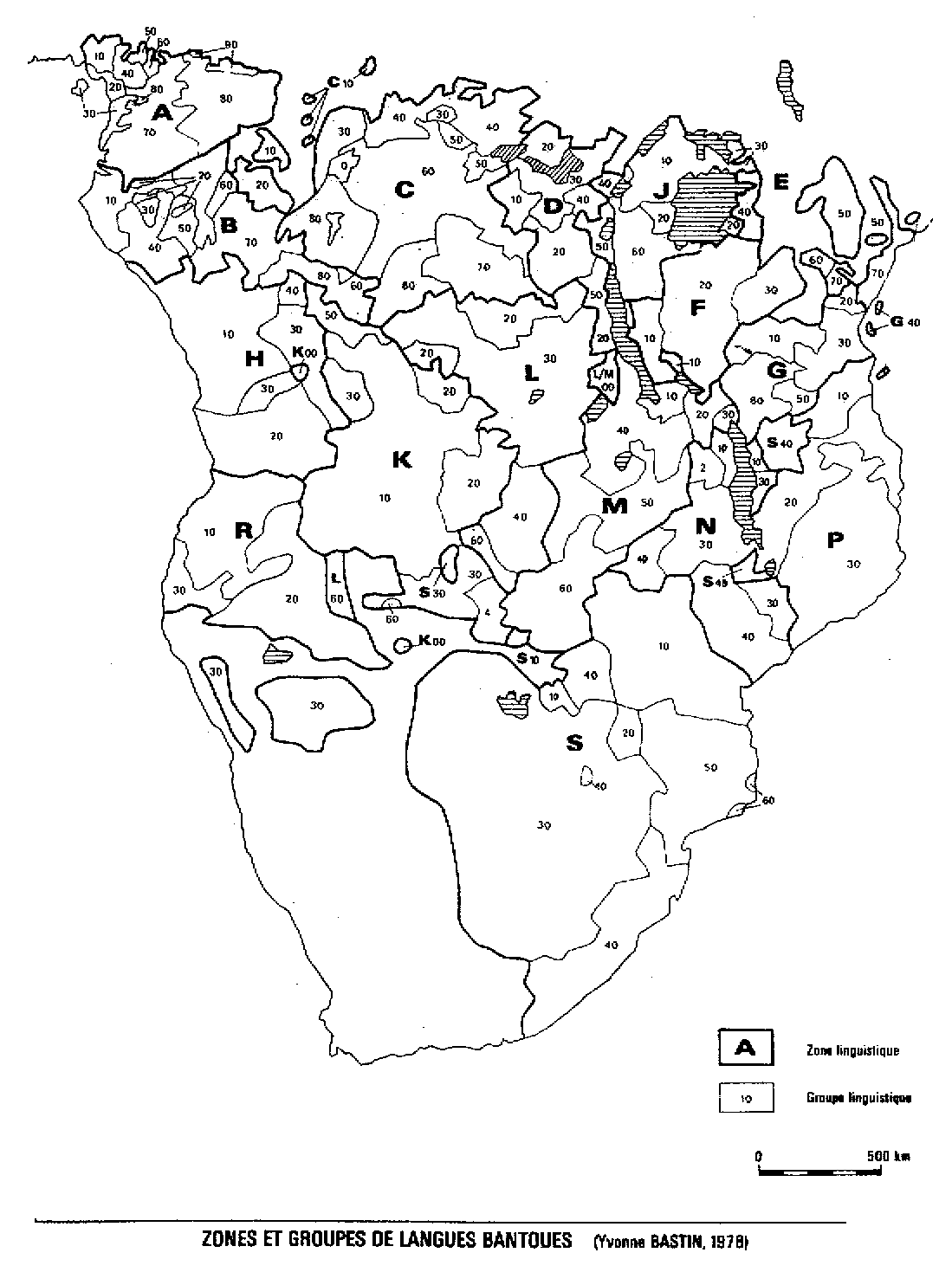 carte bantu selon Tervuren